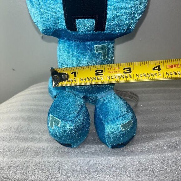 Minecraft Blue Charged Creeper Plush 8” Mojang Jinx 2020 Stuffed Toy Happy - Picture 15 of 16